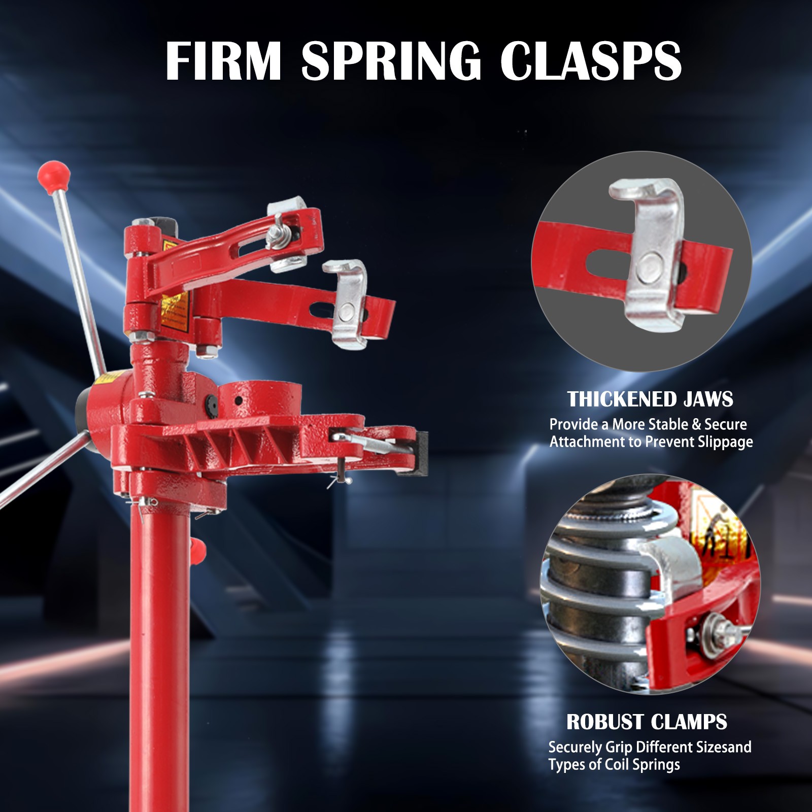 Auto Coil Spring Compressor Hand Operate Strut Spring Press Max. Height 20 inch