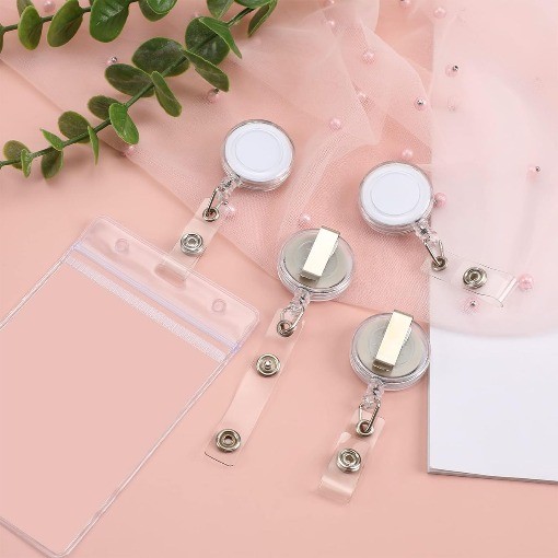10 Pcs Retractable Badge Holder