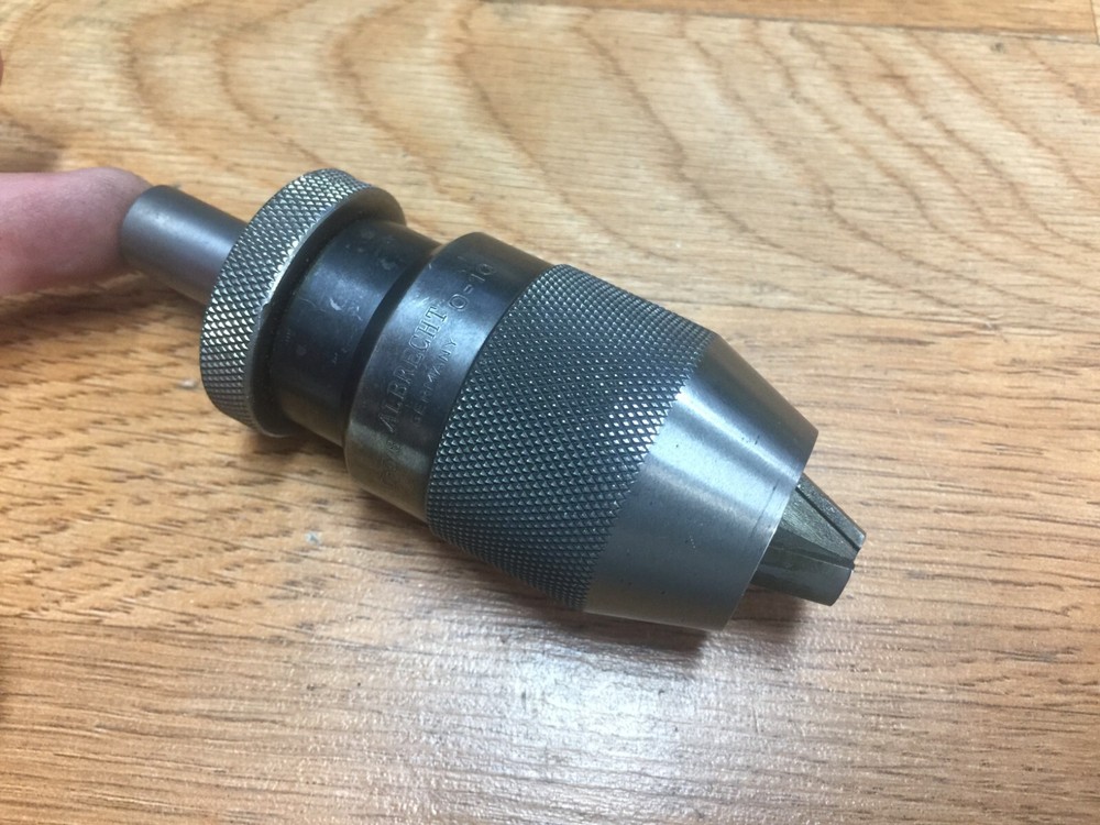 NICE ALBRECHT KEYLESS DRILL CHUCK 0 - 3/8" CAP W/ .56"  SHANK