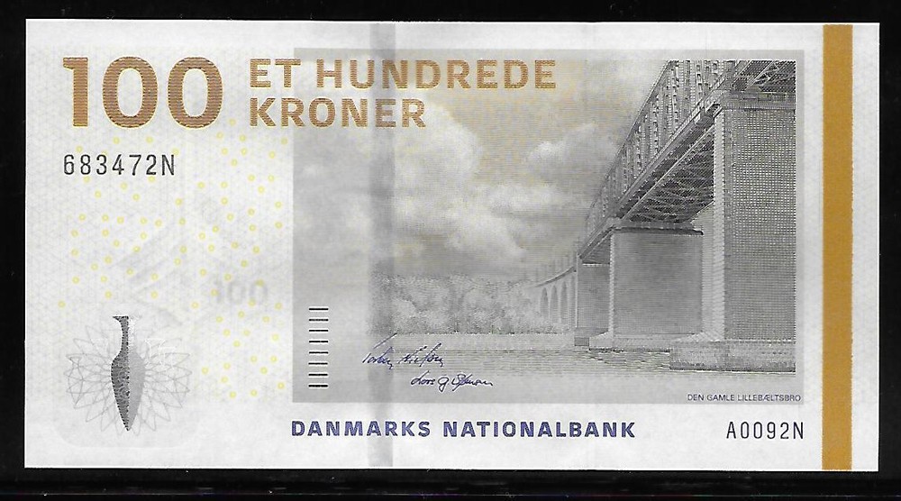Denmark P-66a 100 Kroner 2009 Unc