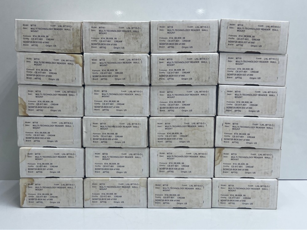 APTIQ LENEL MT15 MULTI-TECHNOLOGY READER WALL MOUNT WHITE