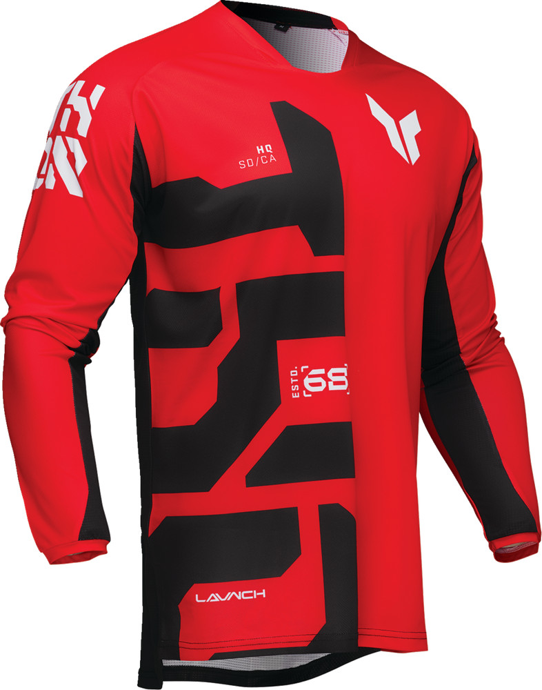 Thor 2025 LAUNCHMODE Forge Motocross Offroad Jersey Pant Combo Red
