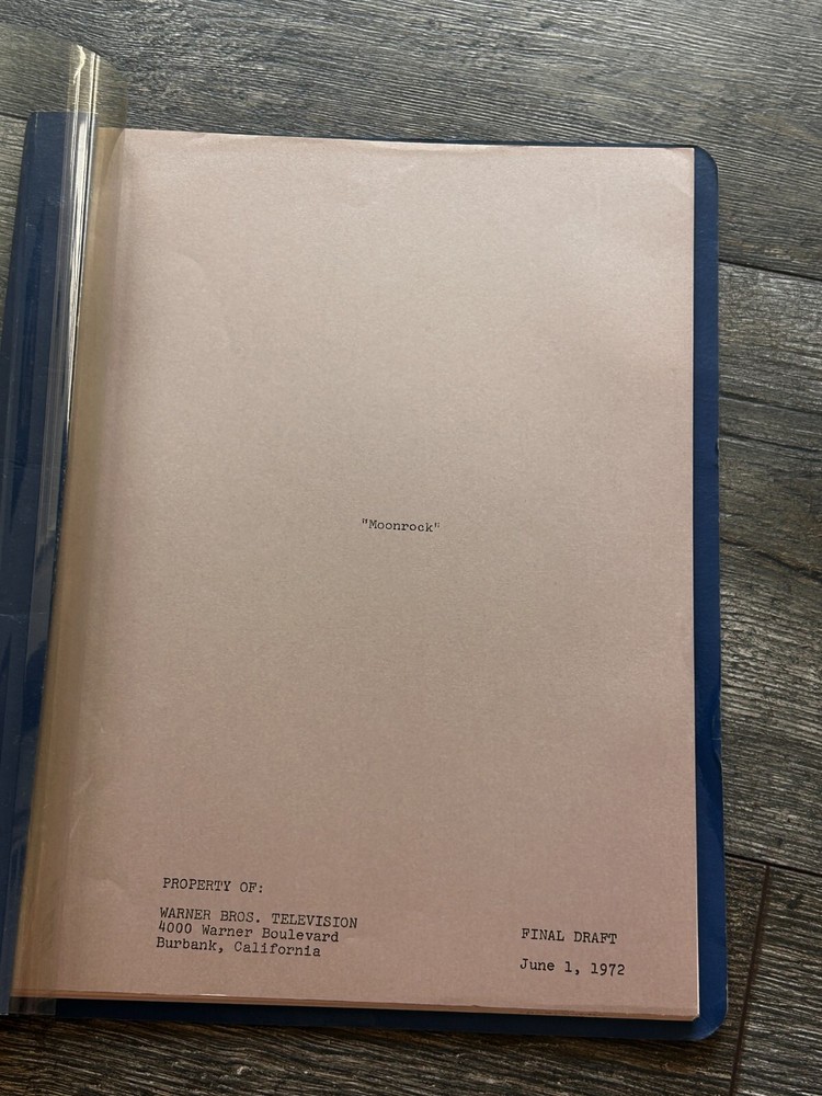 PROBE TV Show Script Moonrock Final Draft June 1 1972 Leslie Stevens