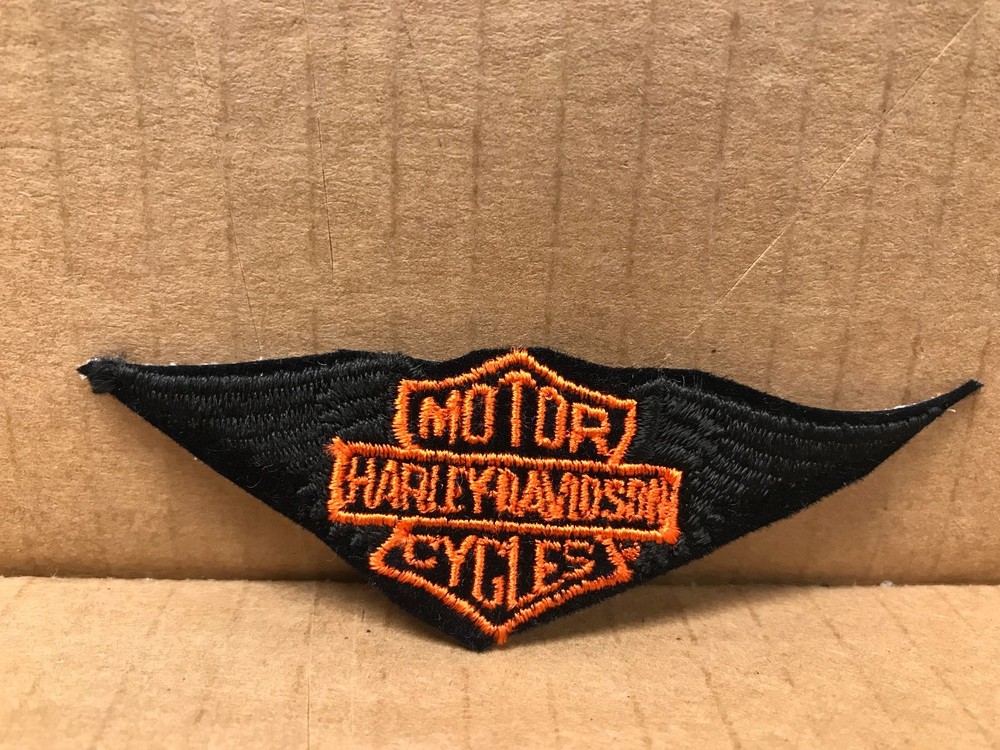 EMBROIDERED HARLEY-DAVIDSON MOTORCYCLES JACKET PATCH 4" X 1.25"