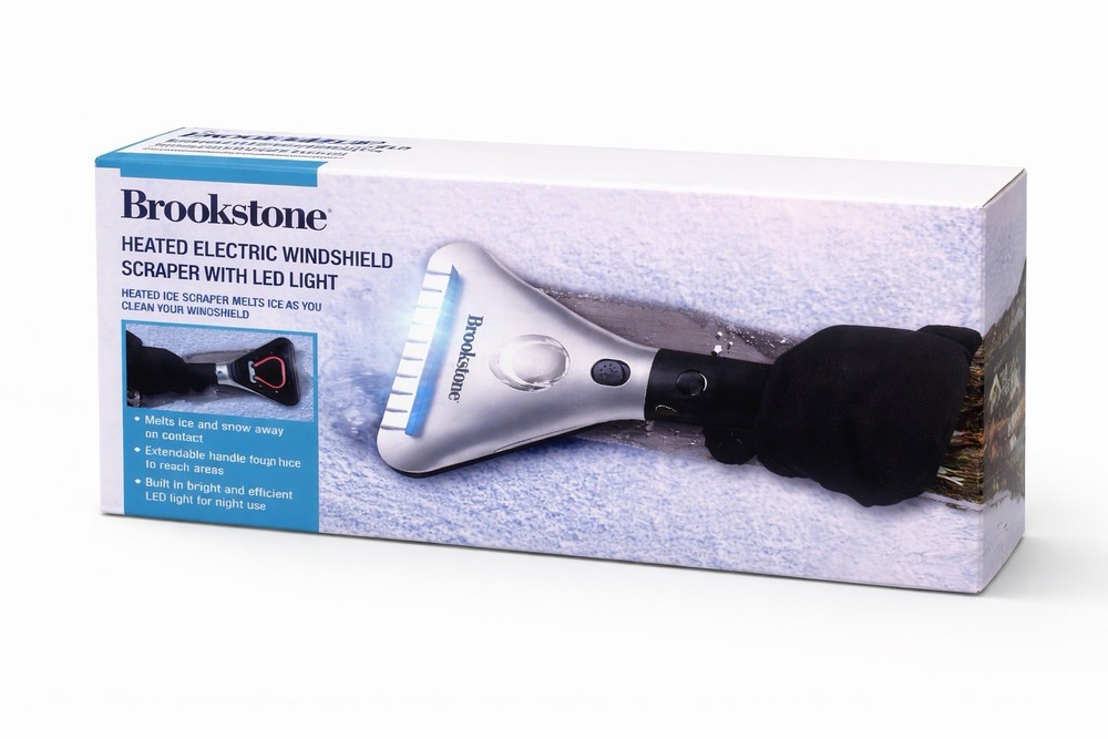 Heated Electric Windshield Scraper With Led Light