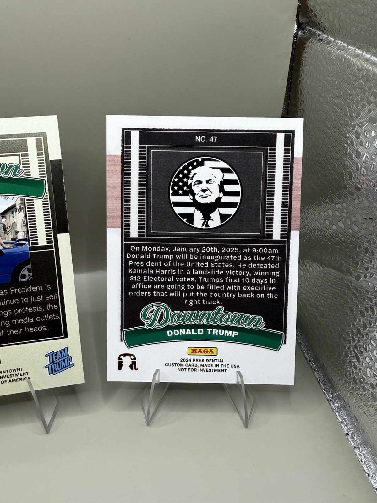 3 Card Lot Downtown Donald Trump Custom Cards Free Shipping