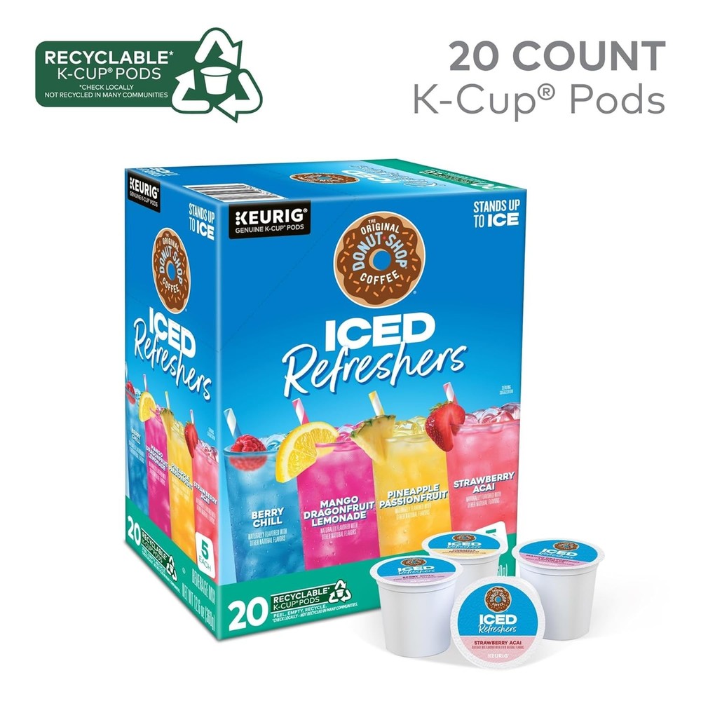 Iced Refreshers K-Cup Pod Variety Pack 20-Count