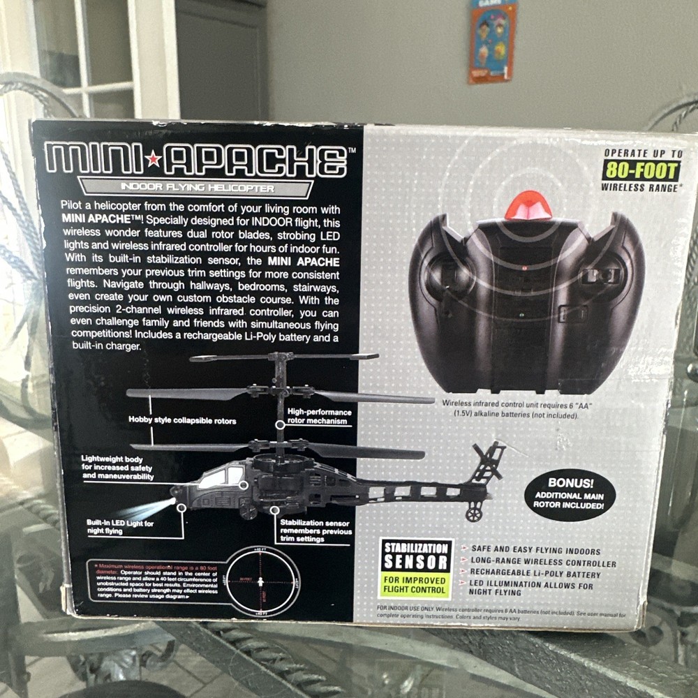 Mini Apache - Wireless RC - Indoor Flying Helicopter