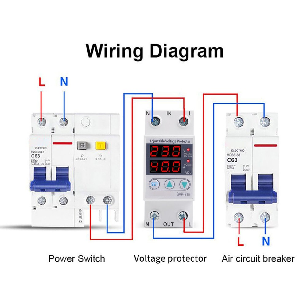 Multifunctional Adjustable Voltage Limit Current Protector Self-resetting EZAW