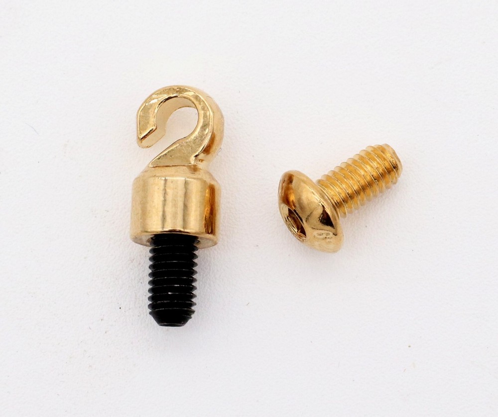 Grandfather Clock Weight Shell Open Hook Bottom Screw Set Brass Finish M5 Thread