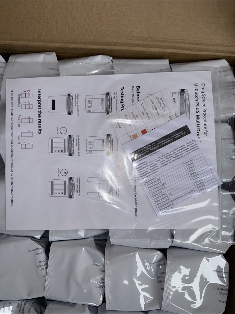 12 Panel Multi-Drug Urine Test Kit, Compact Cup for Home Rapid Test