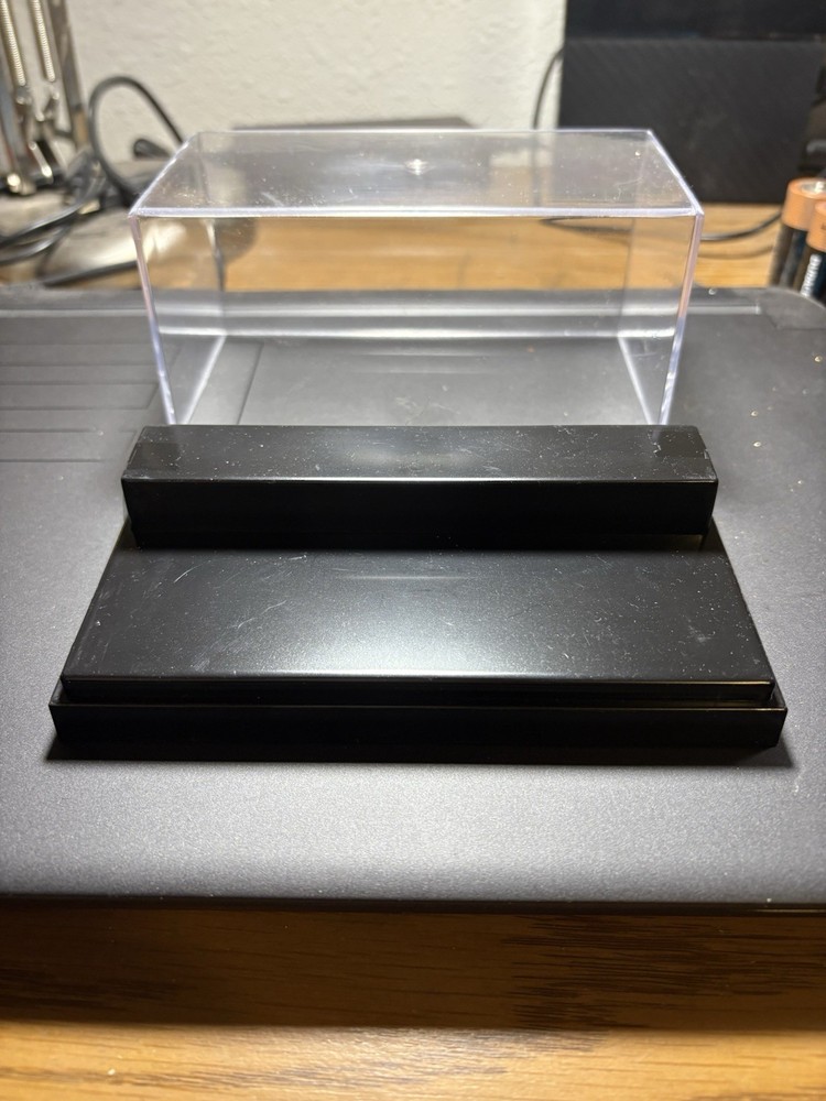 DISPLAY CASE PLASTIC SMALL 5 9/16X3X3 MULTI LEVEL BASE