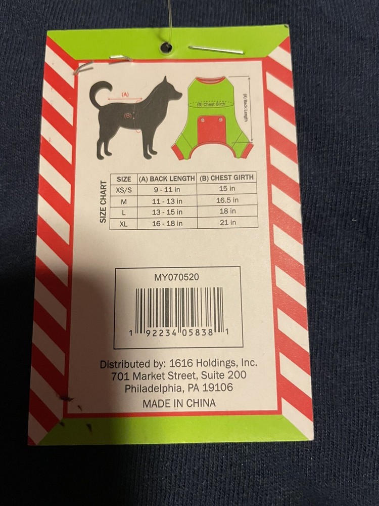 Cozy Warm Holiday Pet Sweater Medium