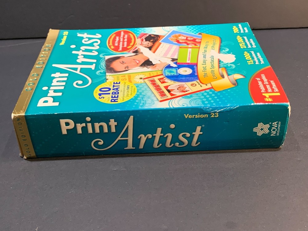 Print Artist Gold Edition Version 23 (2011) PC Software – 2 Discs Retro Graphics