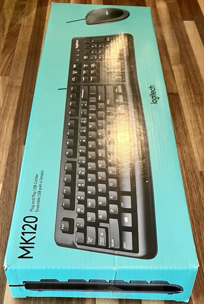 Brand New!~Logitech Fullsize Optical Keyboard and Mouse~Black