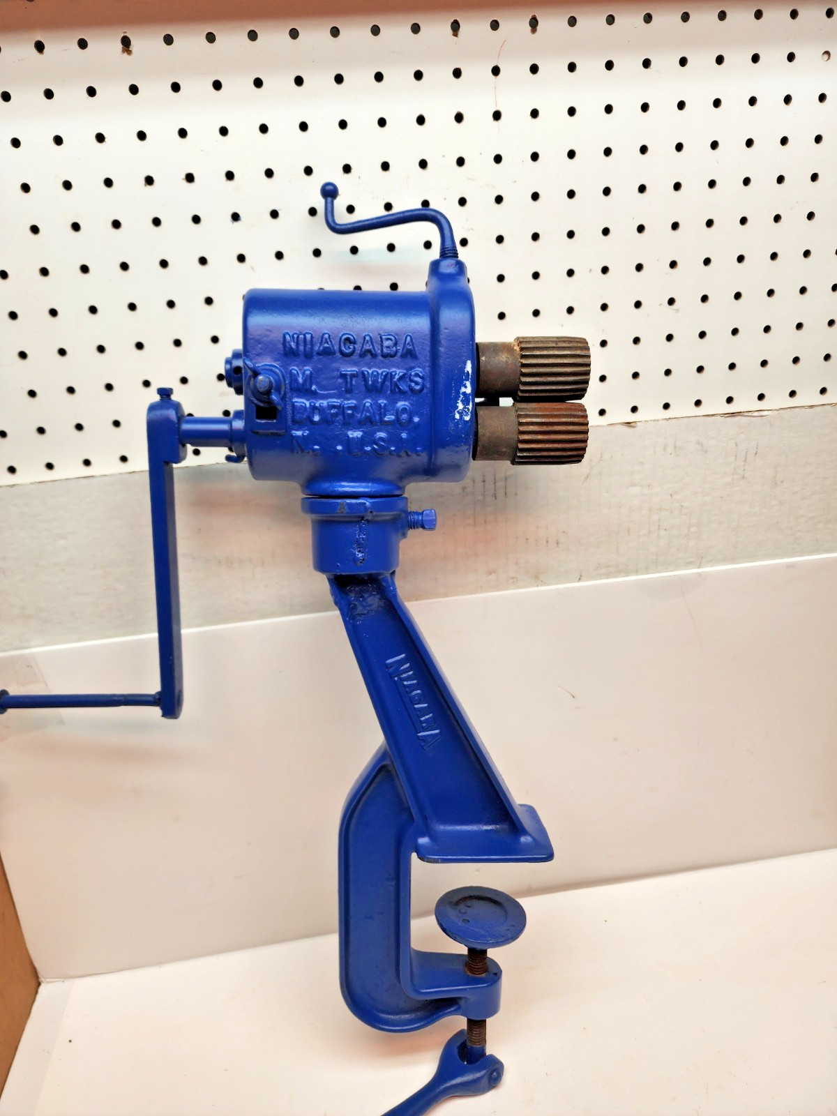 Niagara M&T Works Hand Crank No 189 Stove pipe crimper Sheet Metal Bead Roller