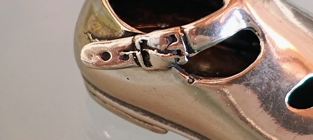 800 Silver Miniature Microfusion, Shoe