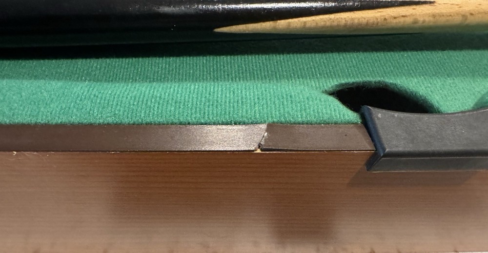 Mini Tabletop Billiards Pool Table With 2 Sticks, Balls, Rack, And Chalk