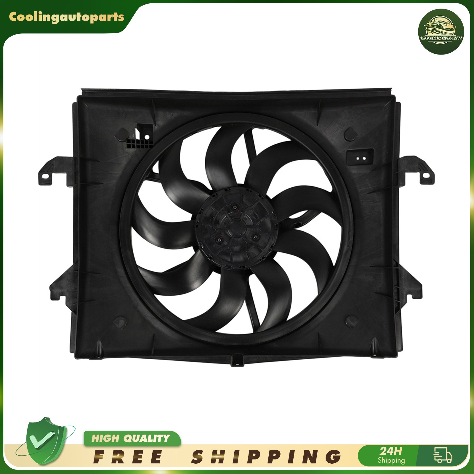 CH3115194 For 2013 2014-2018 Ram 1500 Electric Radiator Cooling Fan Assembly