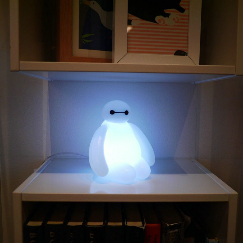 IN STOCK!Big Hero 6 Baymax USB LED Lamp movie Figure Toy Night Light gift