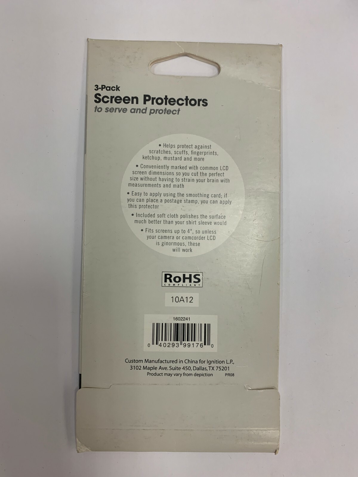 Universal Screen Protector for Camera or Camcorder LCD Screens up to 4" (3-Pack)