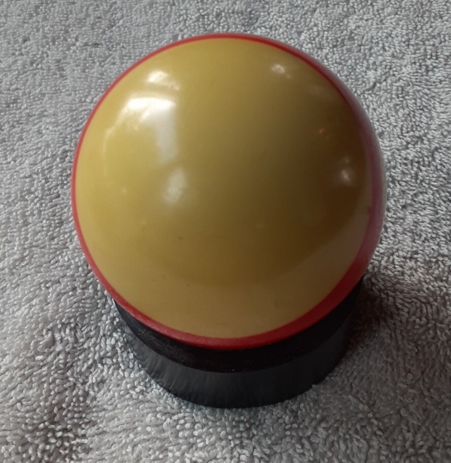 Vintage Bakelite Billiard # 11 Pool Ball. Red