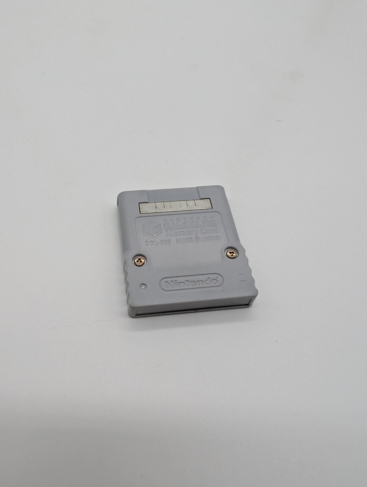 Official Nintendo GameCube Memory Card Authentic, Gray DOL-008