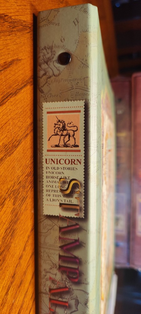 SHROPSHIRE Unicorn Empty stamp binder album collectors NEW