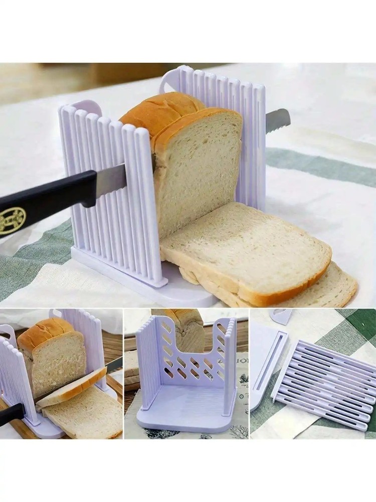 Adjustable Bread Slicer Guide Foldable Cutter for Homemade Bread Tool