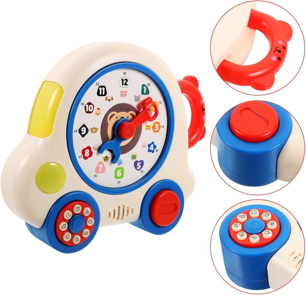 🚨 NEW - Learning Machine Clock Interactive Educational Multiple Cognition Toy