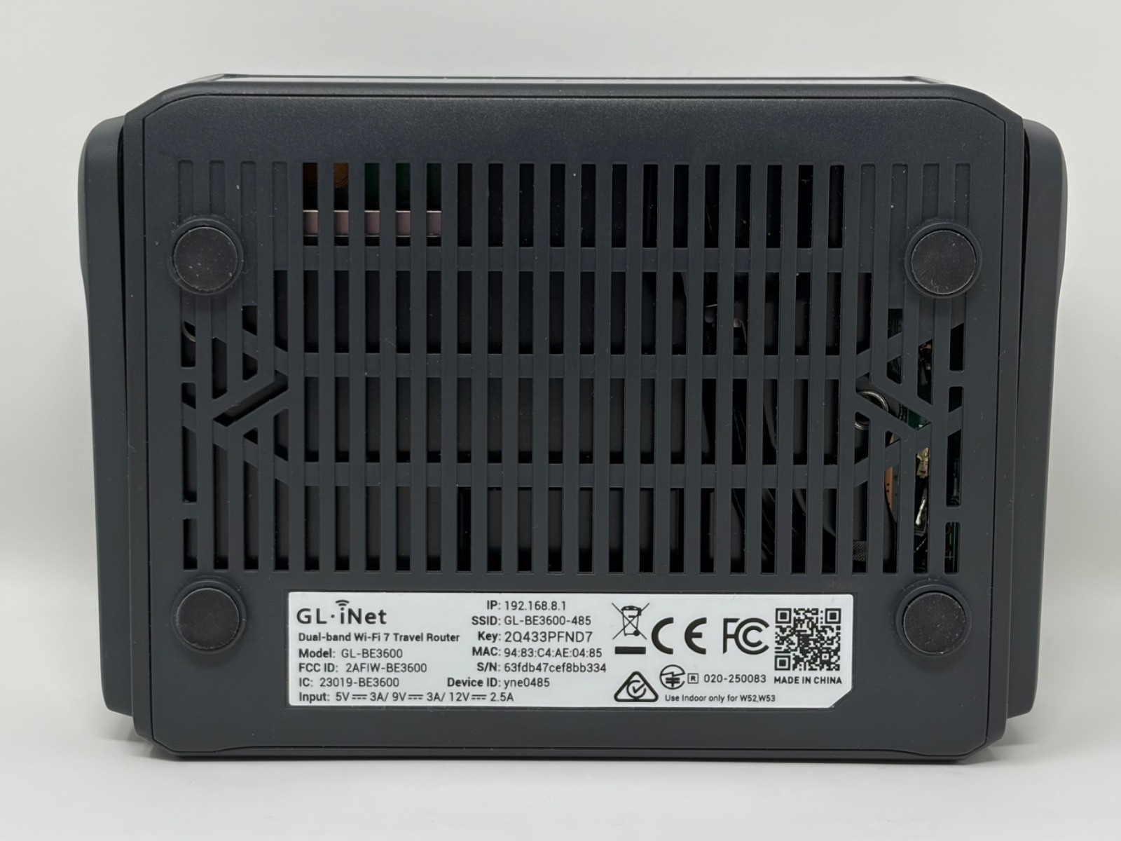 GL.iNet GL-BE3600 Slate 7 Portable Travel Wireless Router Pocket Wi-Fi 7 w/ VPN