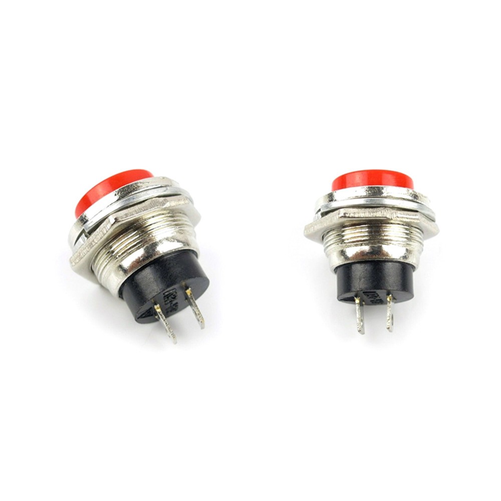 10* Small Self-Reset Round Button Head Power Switch Circle Kill Button Switch K