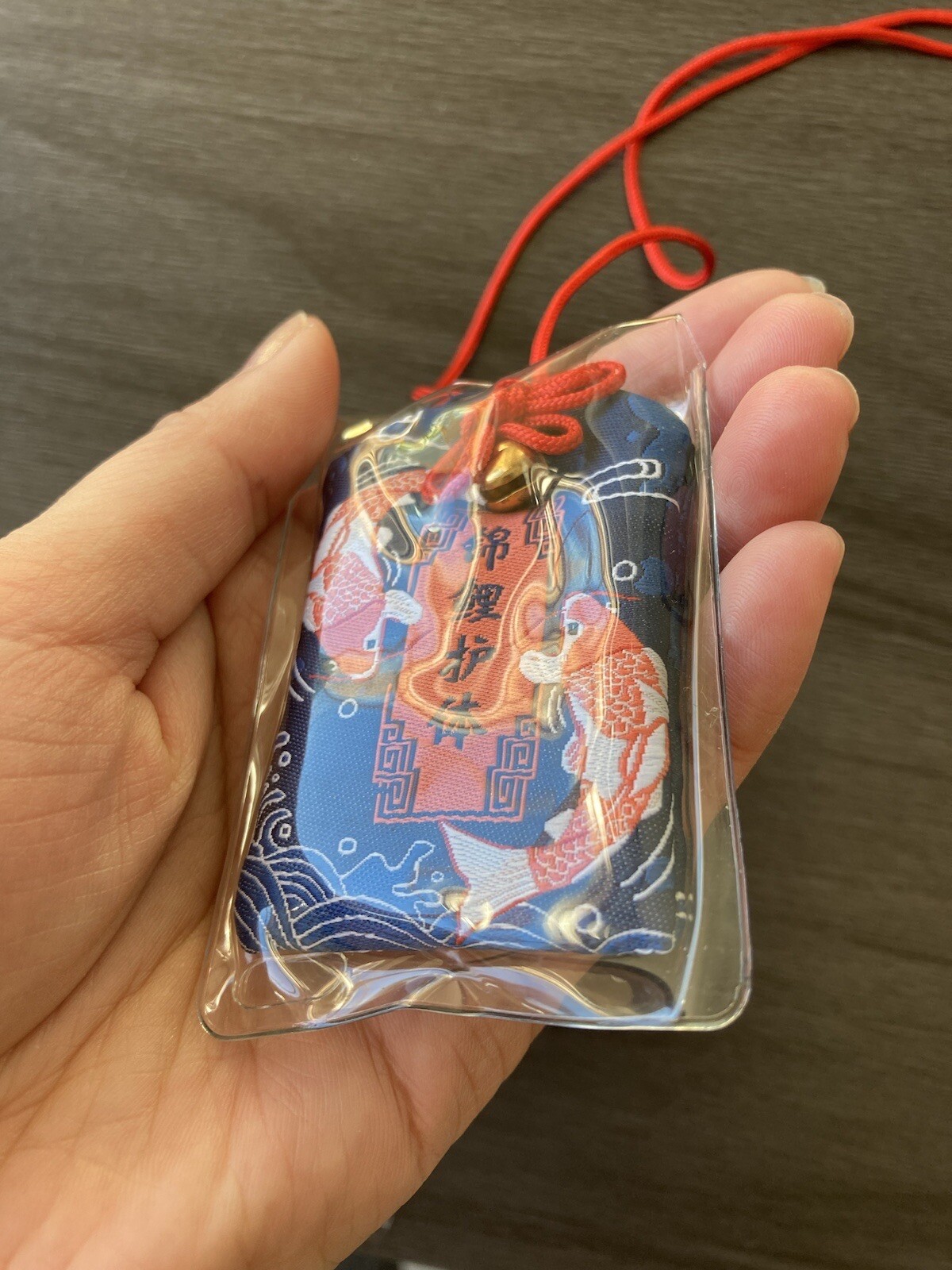 Omamori charm - Charm For Protection - Red - Koi Fish