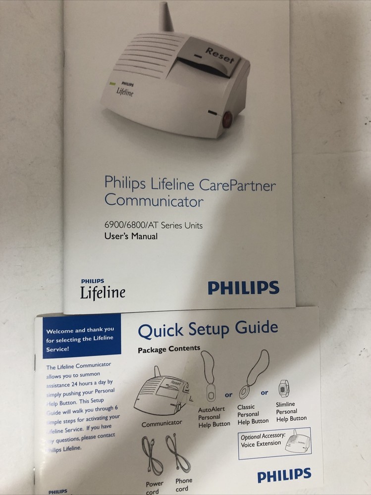 Philips Lifeline Wireless Communicator Equipment Model# 6900AT ~ Open Box