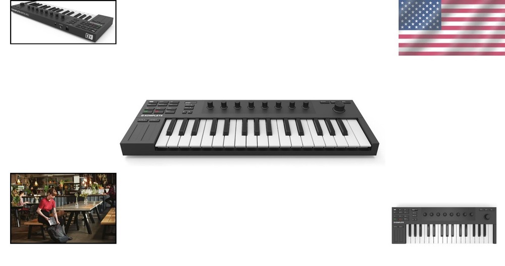 Komplete Kontrol M32 Keyboard Controller - 32 Compact Keys for Music Production
