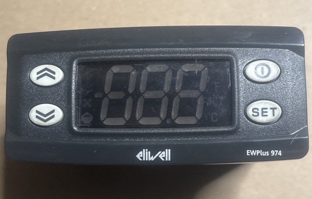 Eliwell EWPlus 974 EW2EDIEXC4A02 Refrigeration Controller / Display 115V Tested