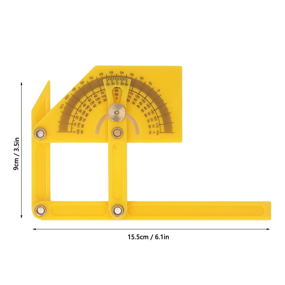 Foldable Protractor Corner Angle Finder 4 Links Design For Woodworking Projects