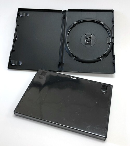 Standard Black Single DVD Case - 5 Pack