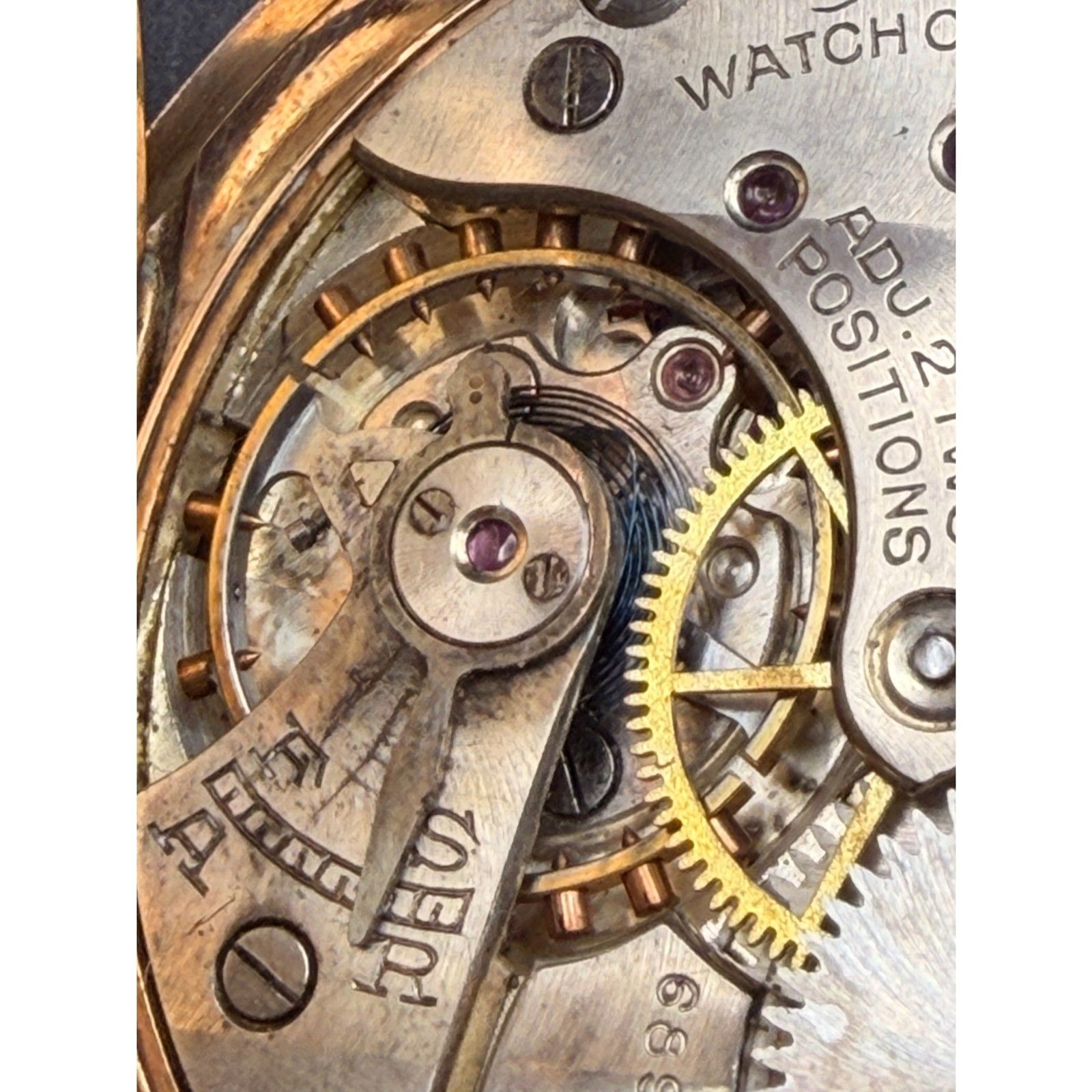 1923 Omega Pocketwatch - Hunter Case 2 Adjustments