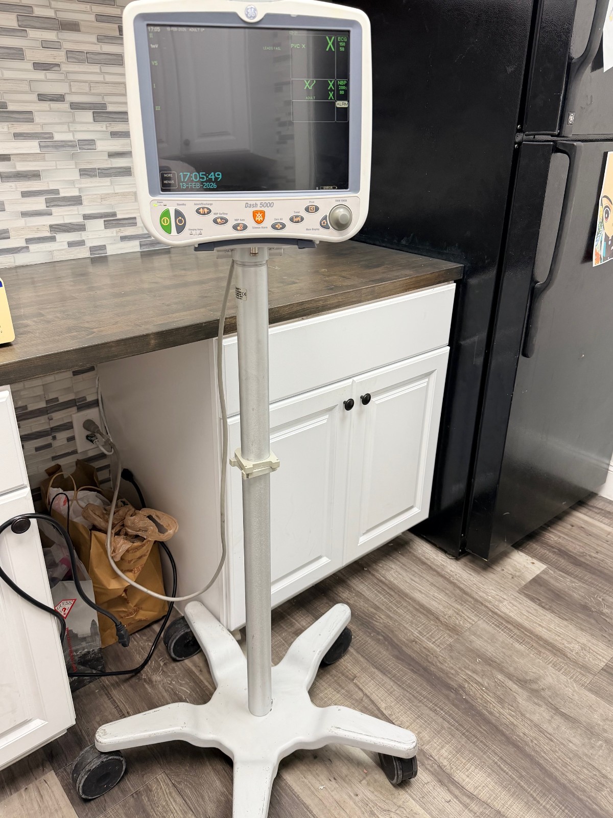 GE Dash 5000 Monitor w/ Rolling Stand, Clean/Tested/Warranty!!!