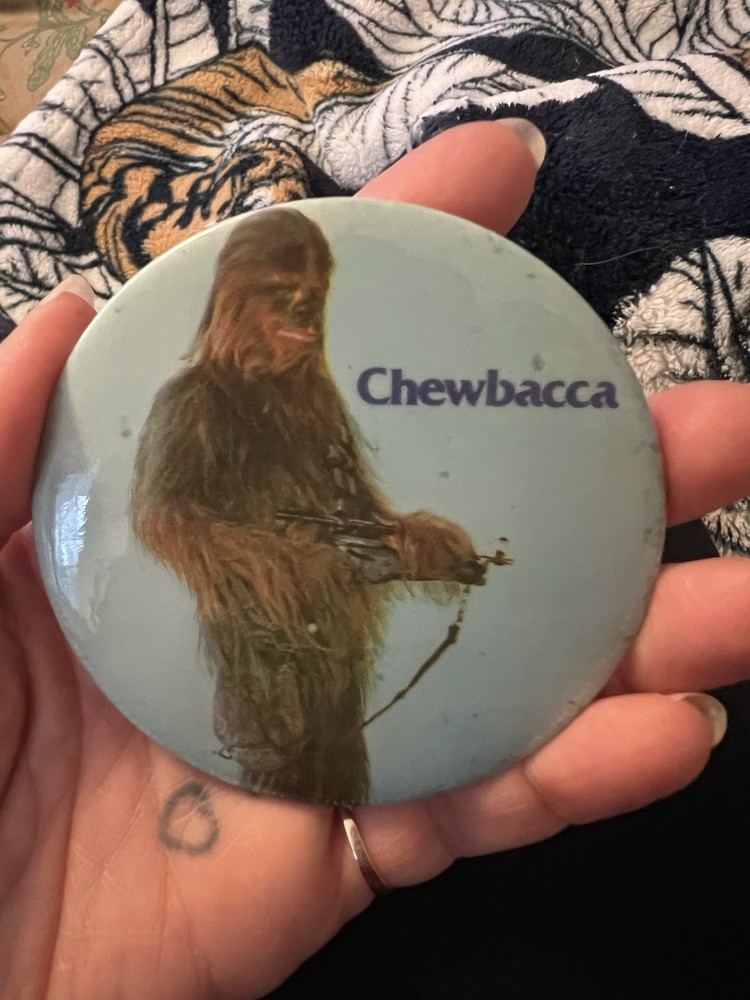 1977 Star Wars Chewbacca Pinback Button 3”