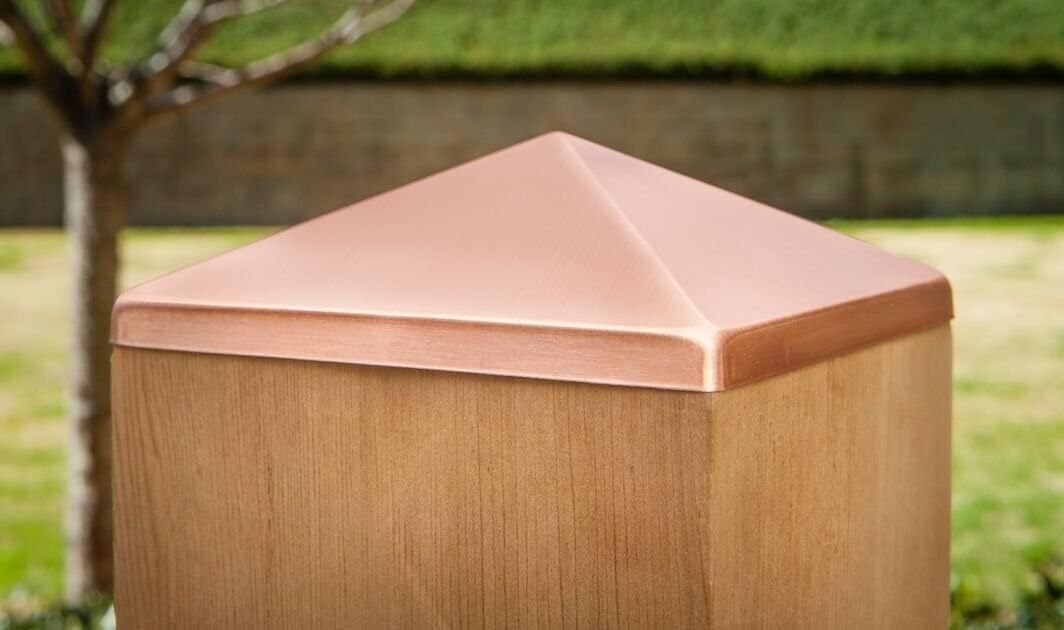 12x12 Solid Copper Post Point Cap (11-1/2" x 11-1/2") …