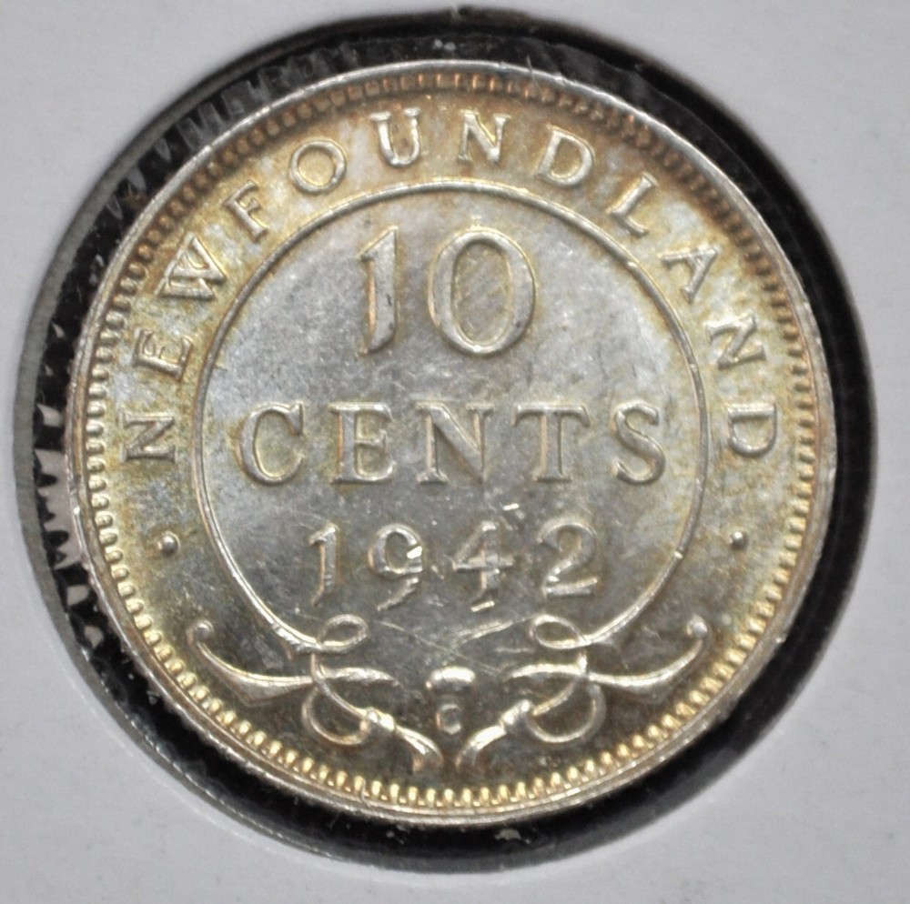 1942-c Newfoundland 10 cents