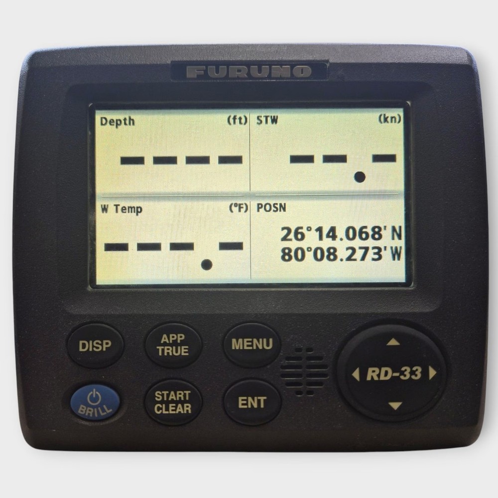 Furuno RD-33 NMEA 2000 Data Organizer Display w/ 2m N2k Drop Cable-Fully Tested