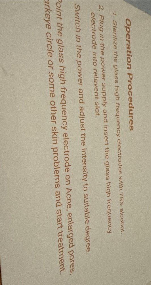 High Frequency Machine 4 In 1 Portable High Frequency Machine