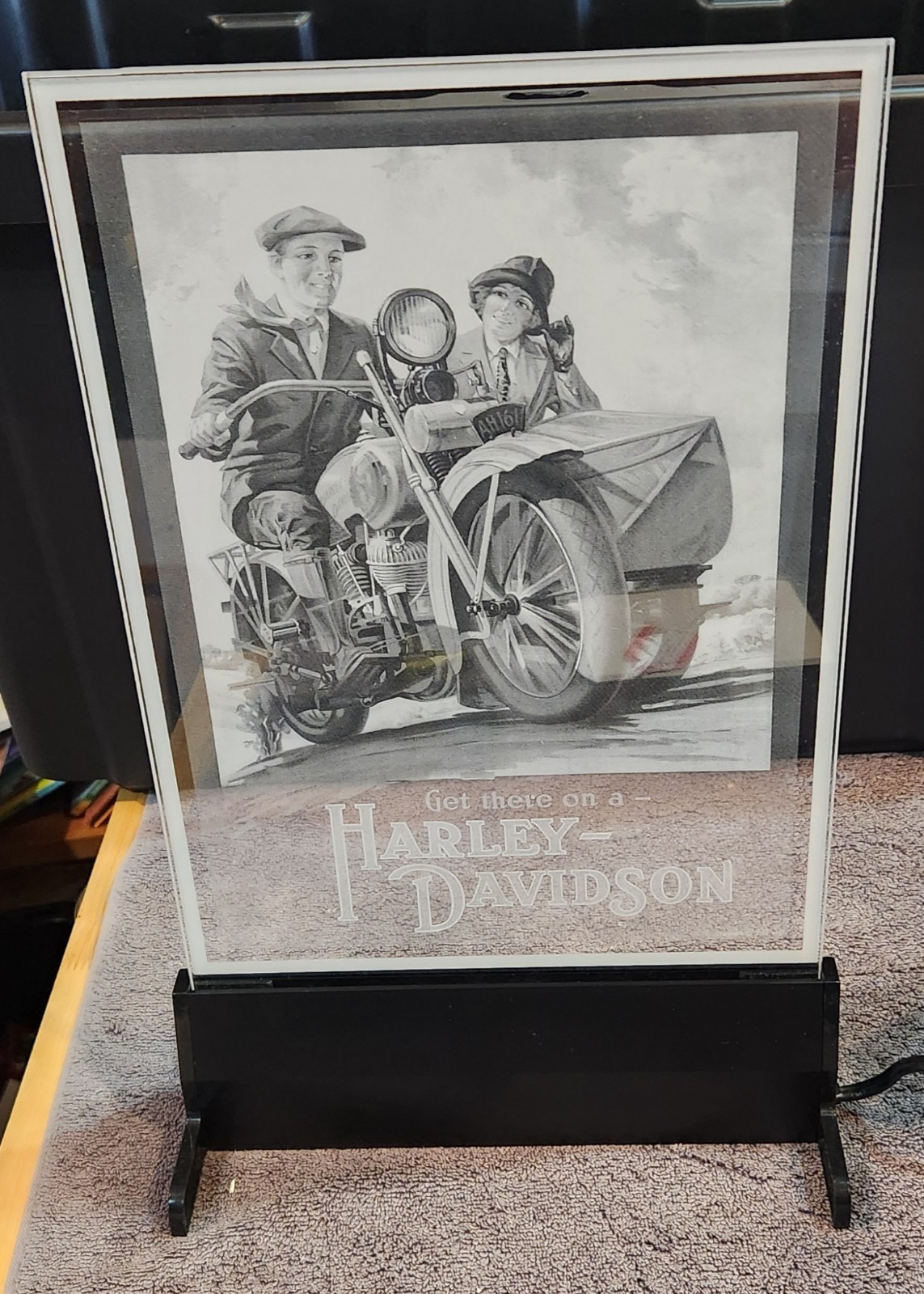 Harley Davidson Luminedge Sign Get There On A Harley Davidson 97500-02V