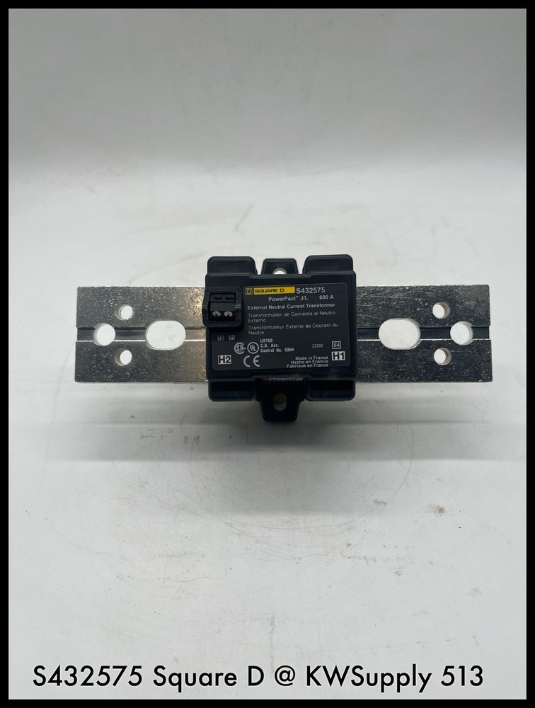S432575~SquareD S432575 External Neutral Current Transformer-Unused Surplus