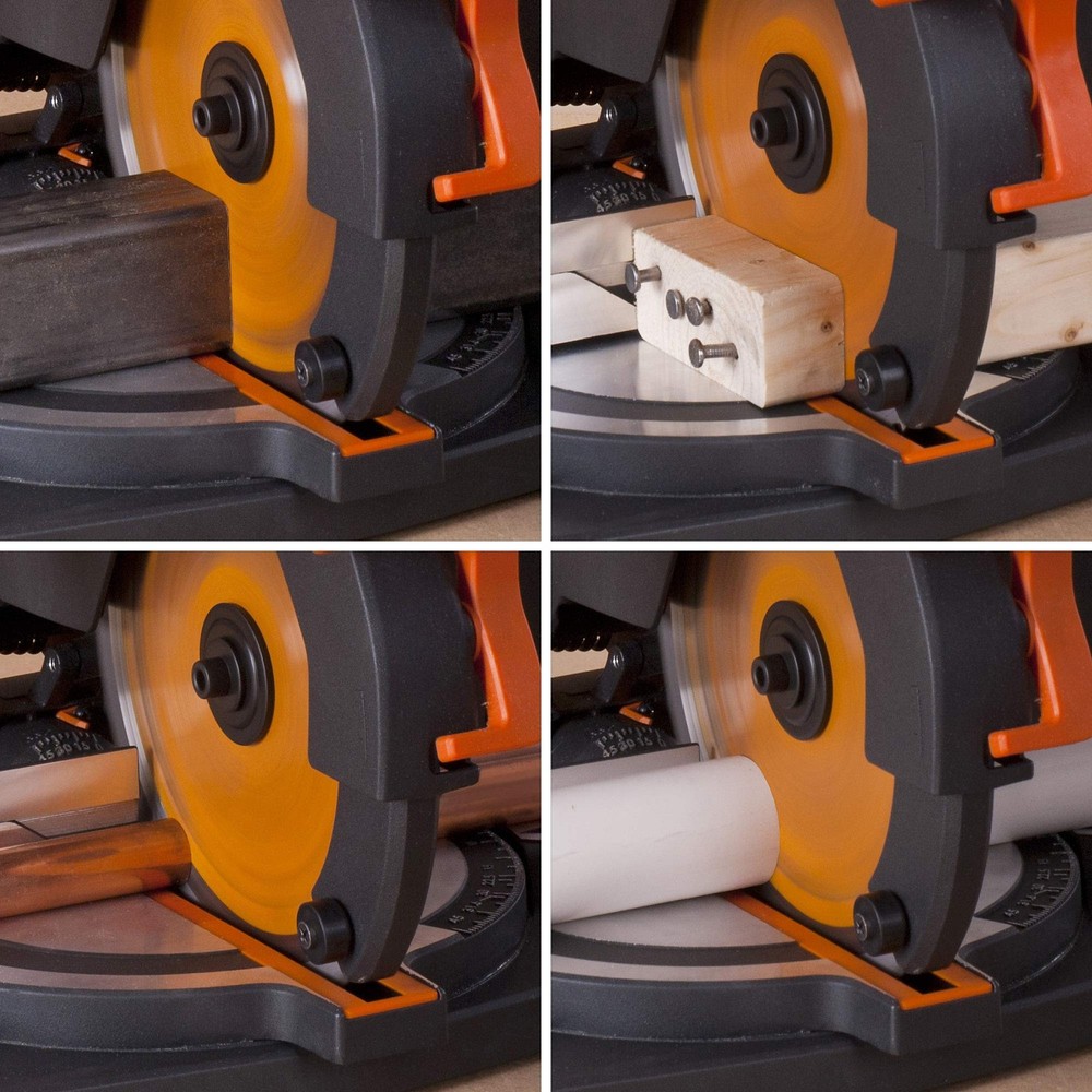 Evolution Power Tools R210CMS Compound Miter Saw, 81/4" MultiMaterial Cutting...