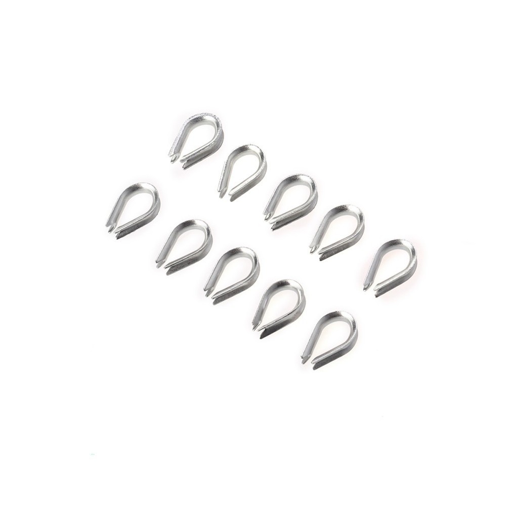 50 Pcs Cable Collar Fitting Crimp Sleeves for Clip