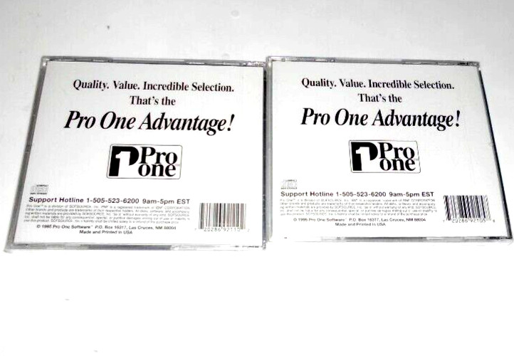 2 Pro One Math CD Rom Multimedia Algebra II, Trigonometry *New Sealed*